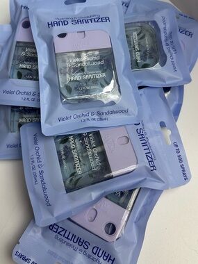 Wish Violet Orchid & Sandalwood Hand Spray Sanitizer NWT 1.2 Fl Oz Lot of 9